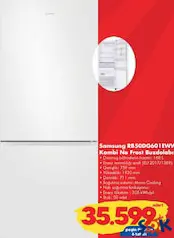 SAMSUNG RB50DG601EWW KOMBİ NO FROST BUZDOLABI